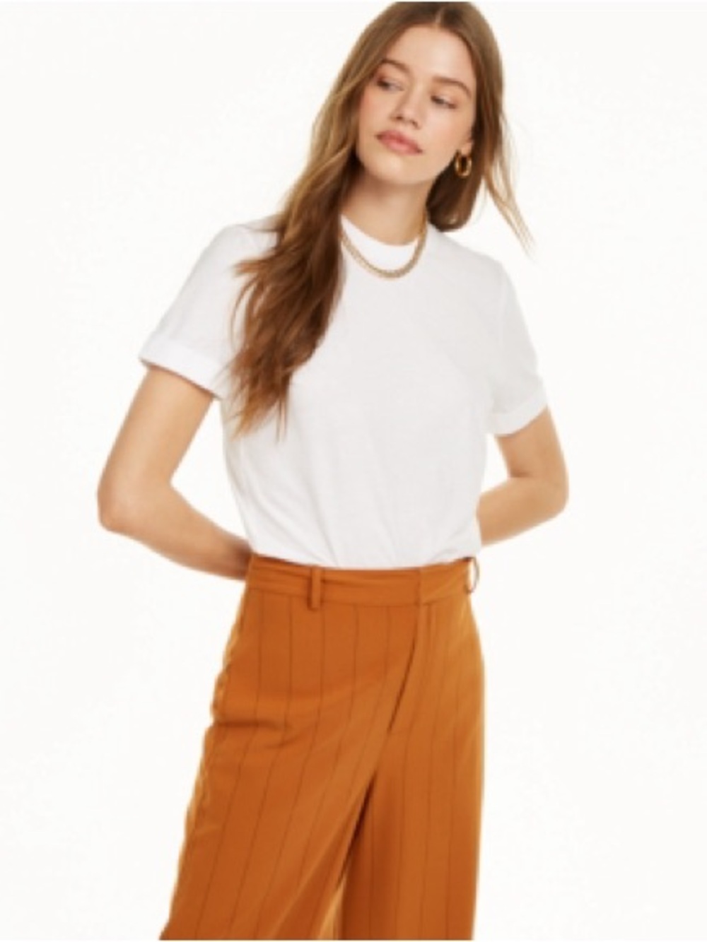 White Crewneck Tee Bodysuit